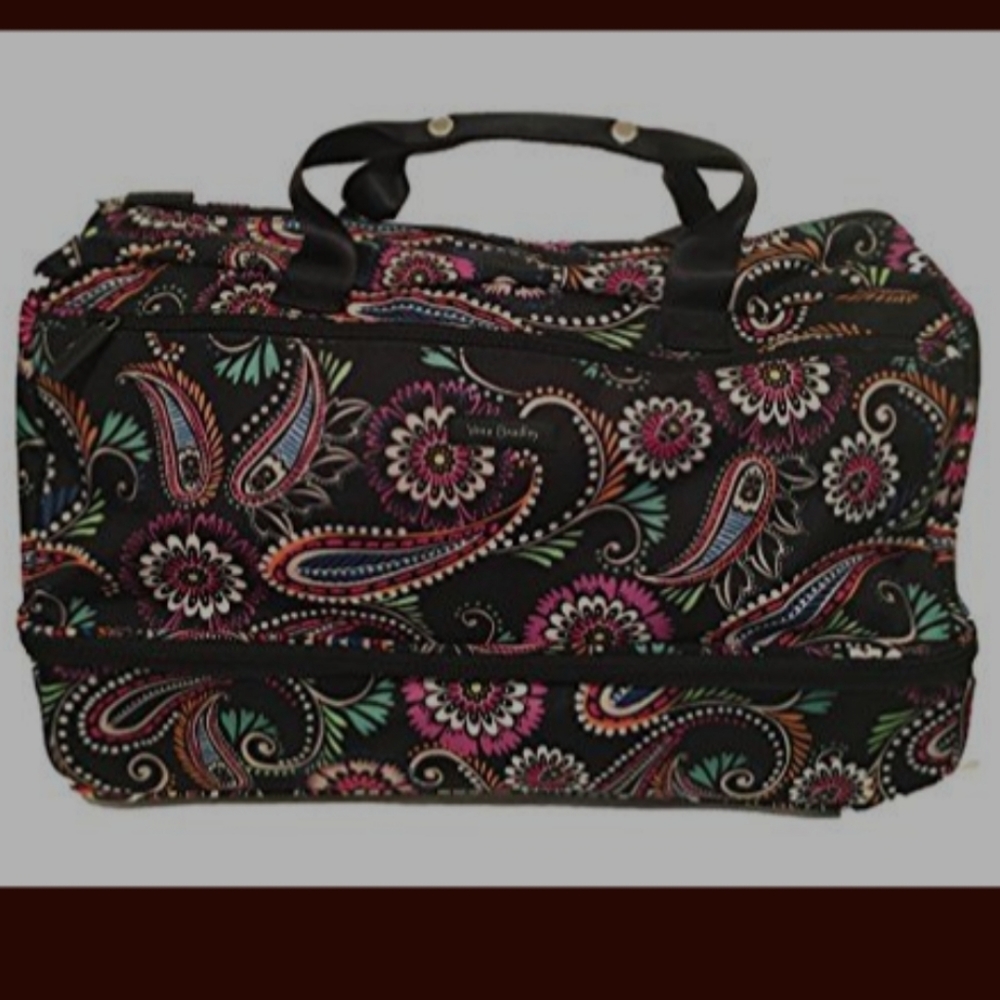Vera Bradley Lighten Up Travel Luggage Wheeled Duffel in Bandana Swirl